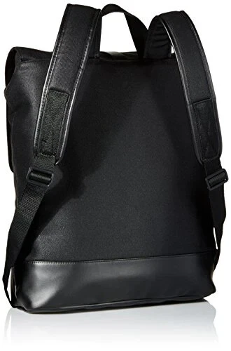 Mochila masculina de lona revestida preta Calvin Klein V3503 - Imagem 4 de 4