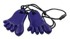 Lil Jumbl Baby Teether Foot Pendant PT008 Dark Purple