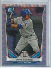 Chris Bostick 2014 Bowman Chrome Silver Wave Refractor Rookie #06/25