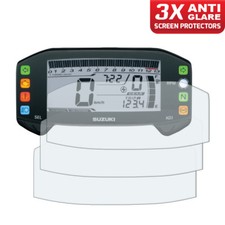 3 x Suzuki GSX-S125 2017+ Dashboard Screen Protectors: Anti Glare