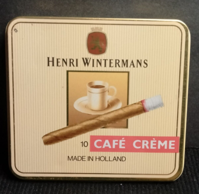 HENRI WINTERMANS CAFE CREME CIGAR TIN CASE Made in Holland - Pre-owned