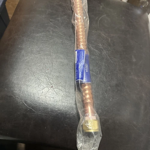 3/4" x 24" Copper Corrugated Water Heater Connector, PartNo J34724 - Picture 1 of 4