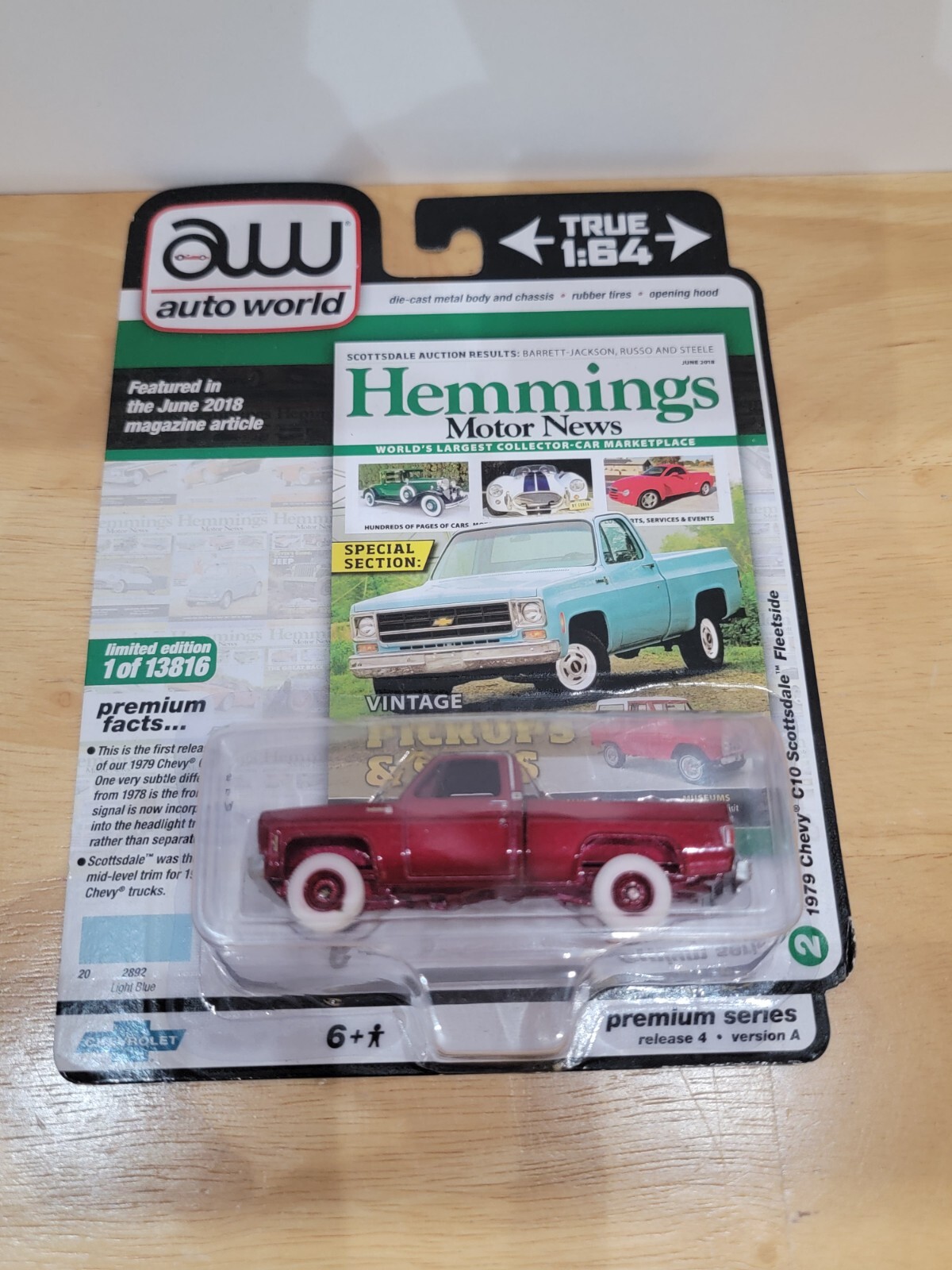 Auto World 1979 Chevy C10 Scottsdale Fleetside Ultra Red Hemmings 2020 Chase