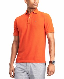 tommy hilfiger polo orange
