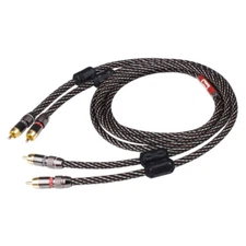 Pair 5N OCC pure Copper RCA Interconnect audio cable with Gold Plated RCA Cable