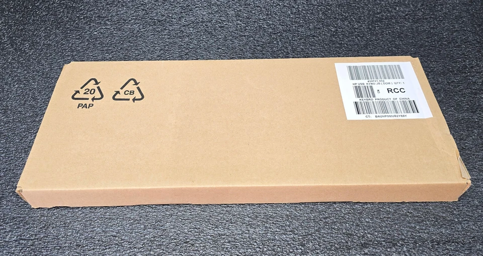 HP KU-0316 104-Key Wired USB Standard Desktop Keyboard 434821 001 002 007 Silver - Image 2 of 2