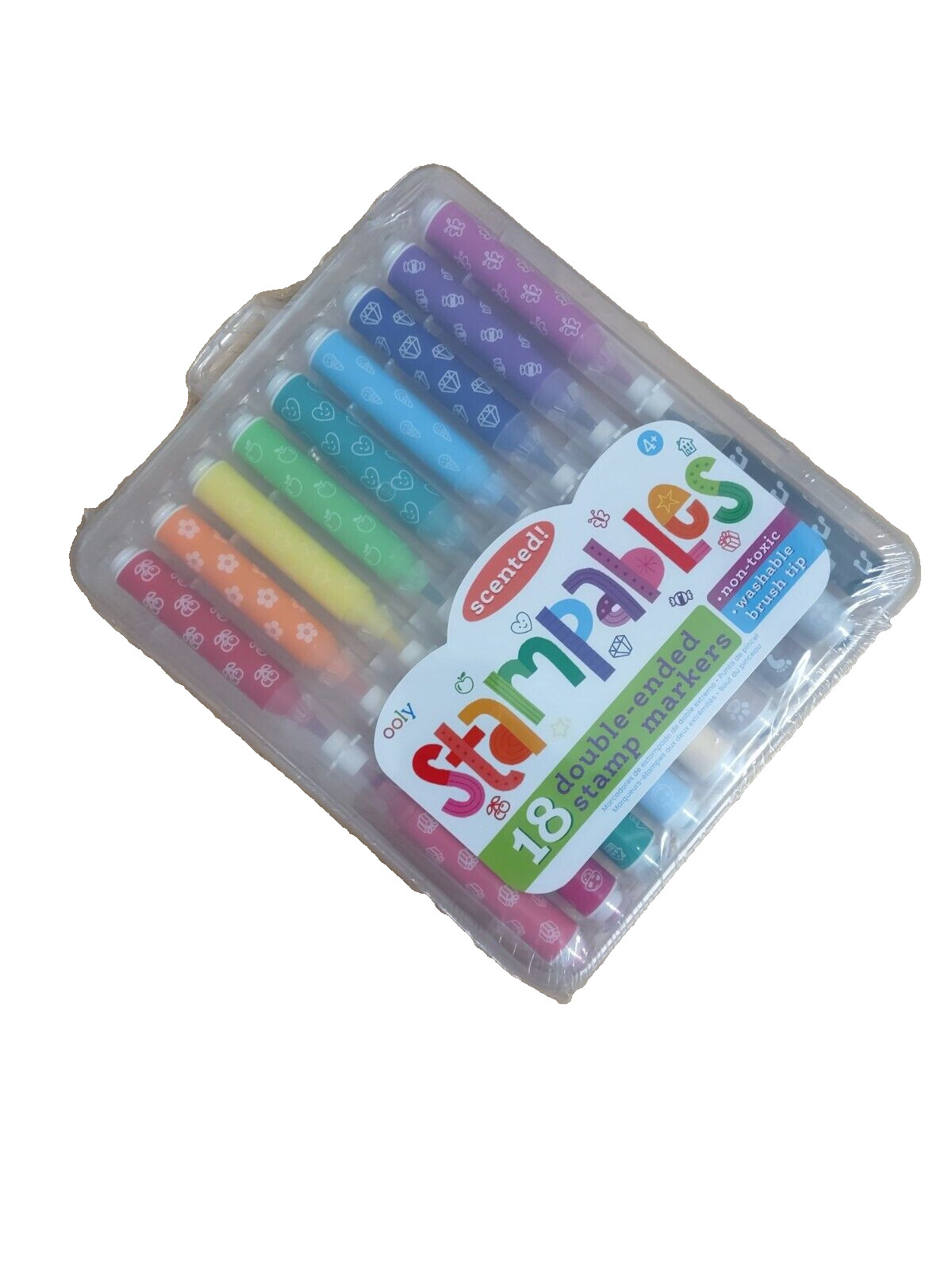 Double Sized 18 Pack Washable Brush Tips Non Toxic