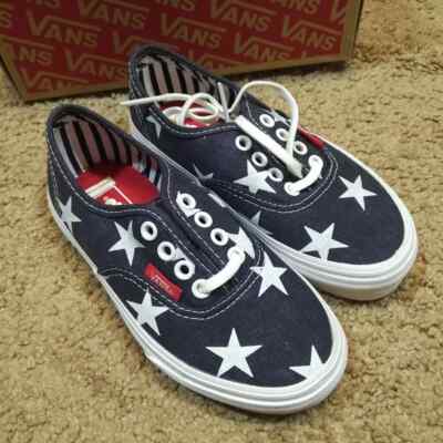 New Vans Authentic Skate Shoes Stars and stripe Kid's Size - Main Image