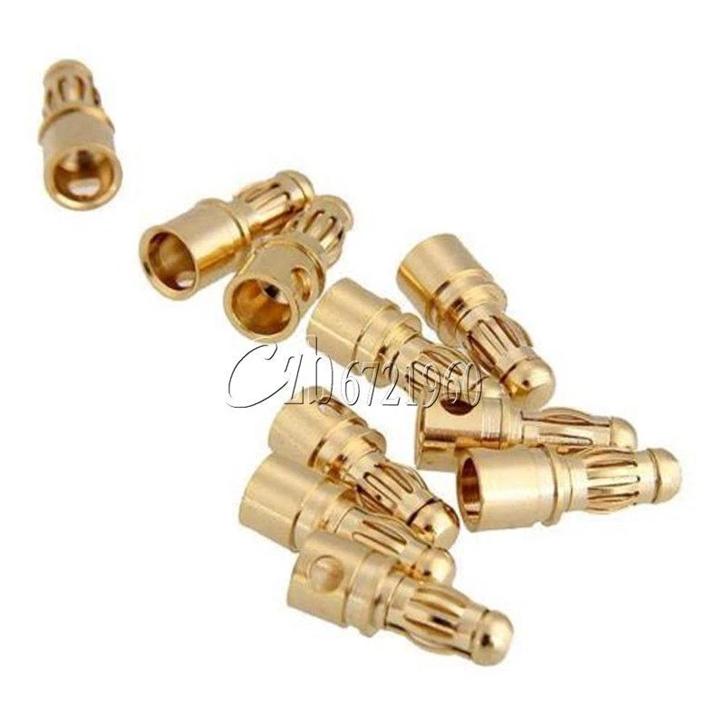 40PCS 20 Pairs RC 3.5mm Male/Female Gold-plated Bullet Banana Plug Connector Set - Image 3 of 4