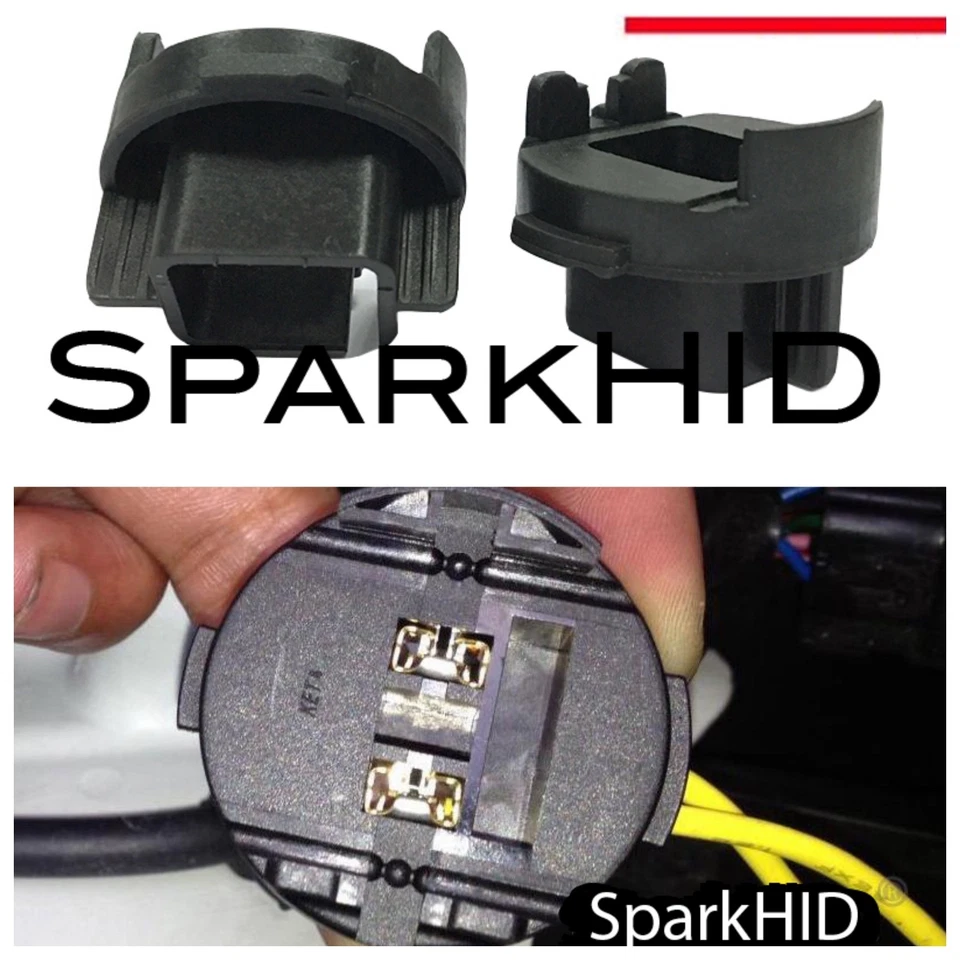 2PC H7 XENON HID light Bulb Adapters adaptor Holders FOR KIA Rio K5 Azera Forte - Image 4 of 4