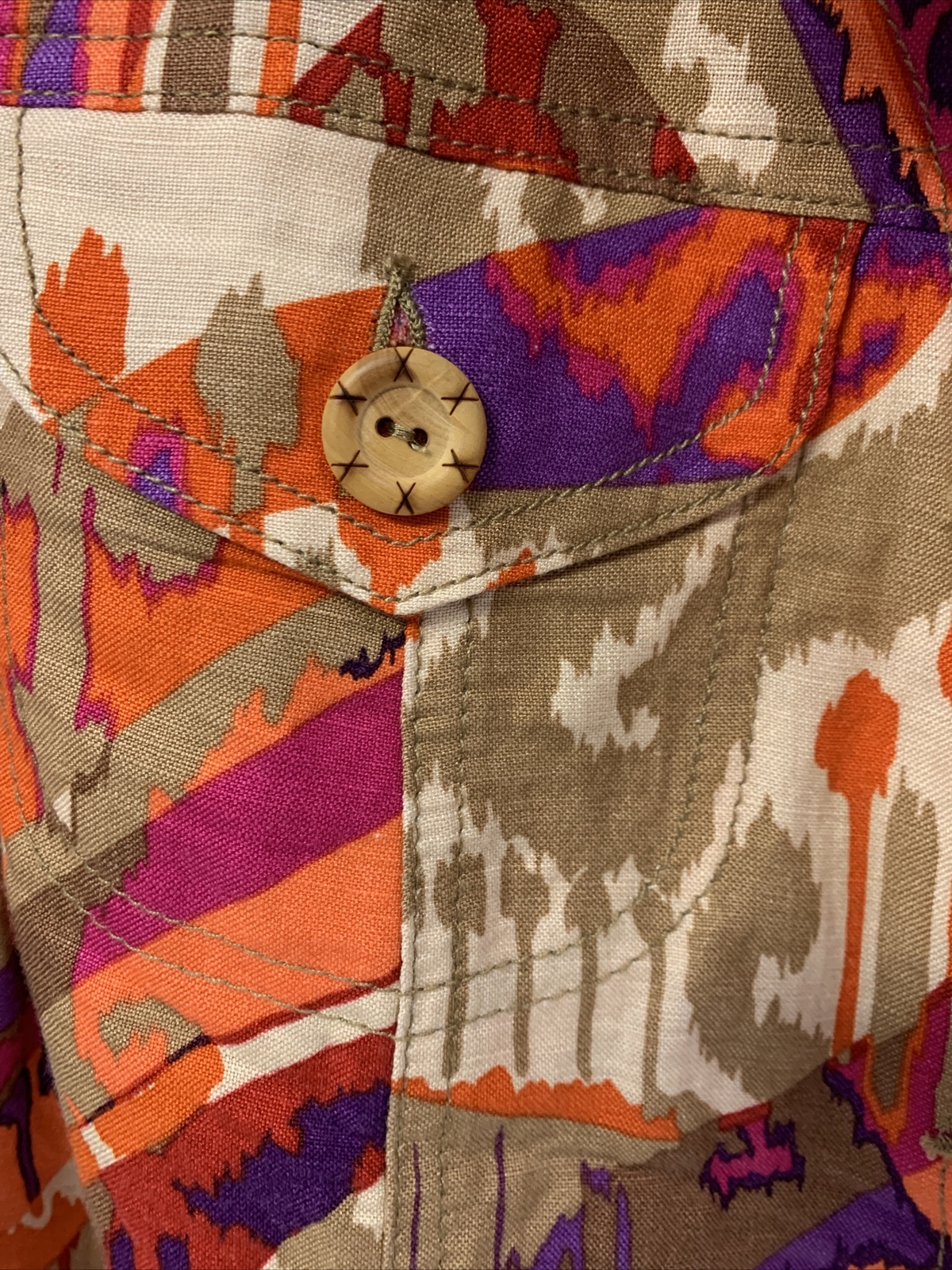 Ruby Rd Jacket Multicolor Orange Purple Broen Tan… - image 9