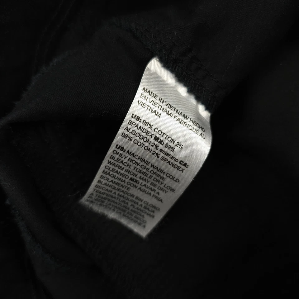 Pantalones Cortos Chicos Para Mujer 0.5 US 6 Negros Convertibles Popelina Carga Elastizados Informales 9.5" Foto 3 de 4