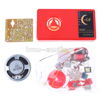1 Set 7 Tube AM Radio Electronic DIY Kit Electronic Learning Kit HX108-2 NEW