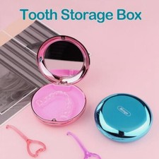 Portable Retainer Case with Mirror without Aligner Remover Tool Protection