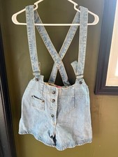 Vintage TrueBlue 80s Denim Overall Shorts