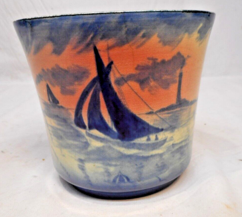 Stormy Waters Empire Ware Stoke on Trent Hand-painted Small Bowl England