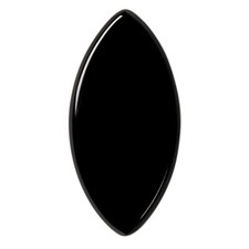 Natural Extra Fine Black Onyx - Marquise Buff Top Cabochon - Brazil - AAA Grade