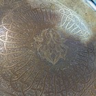 LARGE 10" BRASS WALL HANGING PLATE with INTRICATE DESIGN  — photo 4
