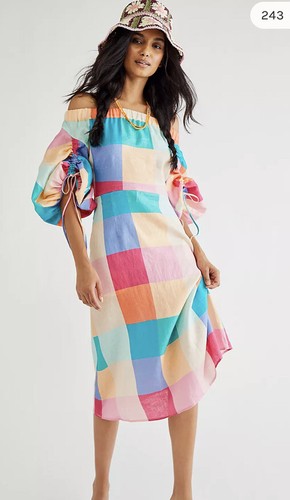 Shoulder Midi Dress Size 