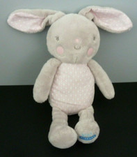 *. DOUDOU PELUCHE KLORANE LAPIN ROSE GRIS VENTRE ROSE ALVEOLE ETAT NEUF*