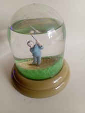 Vintage john konik  golfing Snow globe 