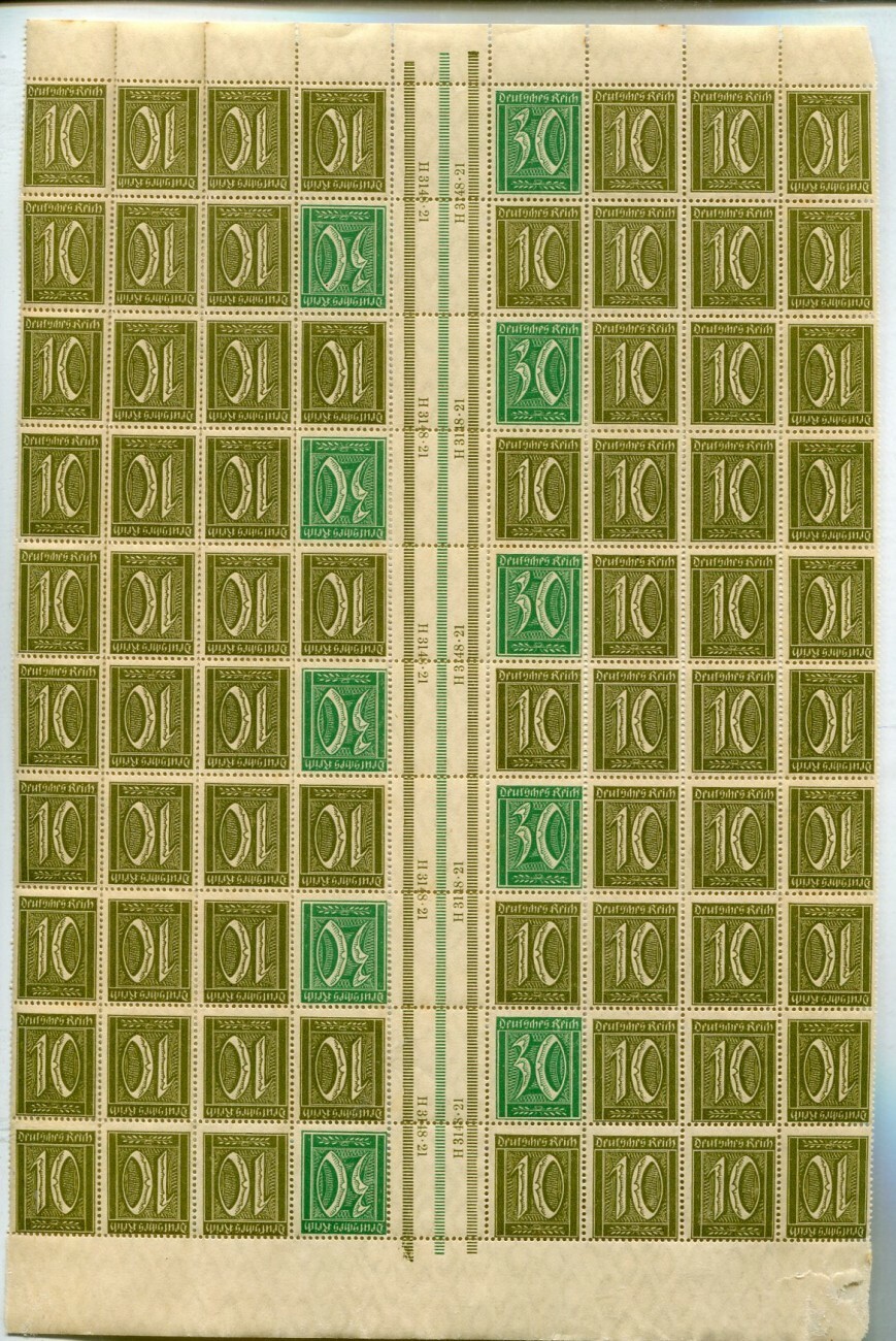 Dr. Duplicate part from MHB 9** MNH mint never hinged (39605