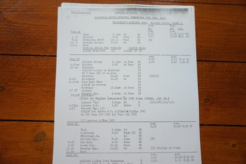 1957 Fascimilie Sowerby Bridge Passenger Railway Engine Workings - Picture 5 of 6