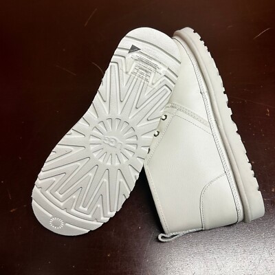 UGG Mens White Neumel Chopd Fur 1129470 Lace Up Round Toe Chukka Boot Size US 11 UGG Mens White Neumel Chopd Fur 1129470 Lace | Mercari main image 4