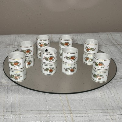 Vintage Wedgewood Kutani Crane Napkin Rings - Set of 8 Made In England | eBay