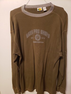 Bass Pro Shops Men's Xl Thermal Waffle Knit Long Sleeve Shirt