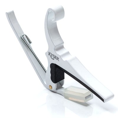 Kyser KG6W Schnellwechsel Gitarren-Kapoo für 6-saitige Gitarre, weiß