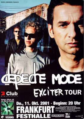 Depeche Mode - Exciter Tour, Frankfurt 2001 | Konzertplakat | Poster