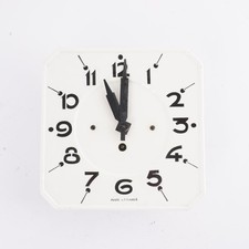 Keramik Wanduhr Made in France mechanisches Uhrwerk ca. 20 x20 cm