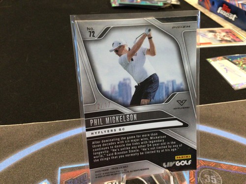 2025 Prizm LIV - Phil Mickelson non-auto Green Shimmer /17 - Hyflyers GC - Picture 4 of 4