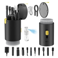 Tounee Keyboard Cleaner Kit, Electronics Cleaning Kit with Retractable Black