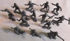1970's Lido Battleground playset 54mm Dark Gray WW2 German Army Soldiers Marx #2