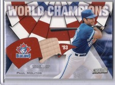 2002 Topps Stadium Club World Champions Relics Bat Paul Molitor #WC-PM