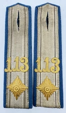 Original imperial 1866 pair of shoulder boards