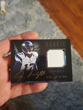 2012 Panini Black - Rookie Signature Materials Jarius Wright #34 Prime /349 (AU,