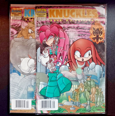 Knuckles the Echidna Archie Comics X2, Issues: #5, #6 Sonic the Hedgehog