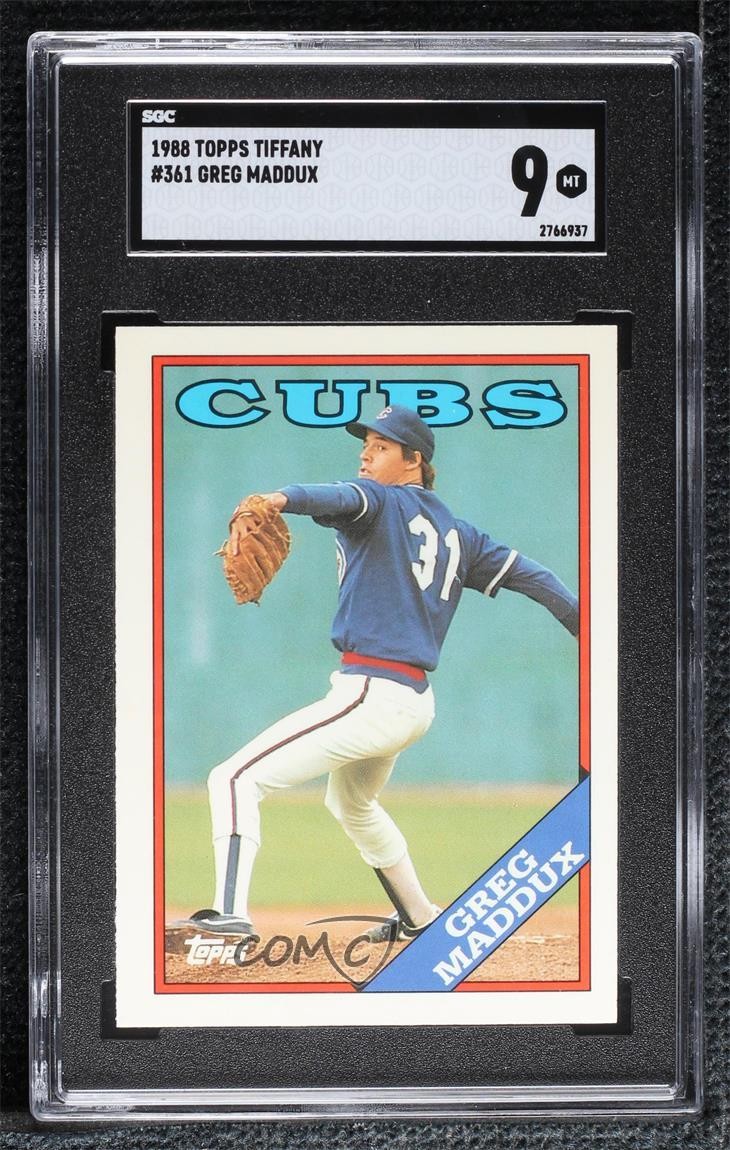 1988 Topps Collector's Edition (Tiffany) Greg Maddux #361 SGC 9 MINT HOF 15wu
