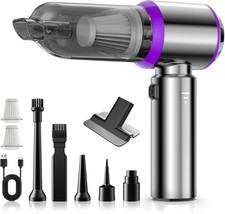 Mini Handstaubsauger,Staubgebläse Druckluft,100W Akku Kabellose Staubsauger Auto