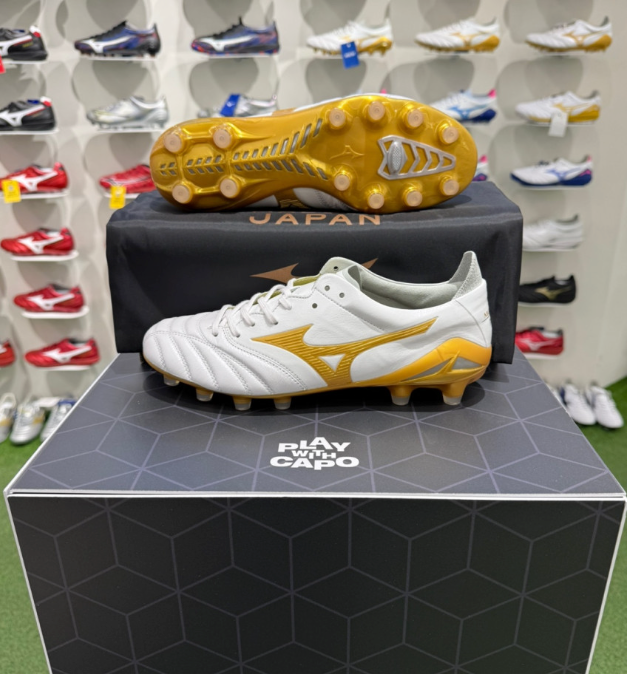 Mizuno Morelia Neo IV Japan Men Shoes White Gold P1GA263050 | eBay