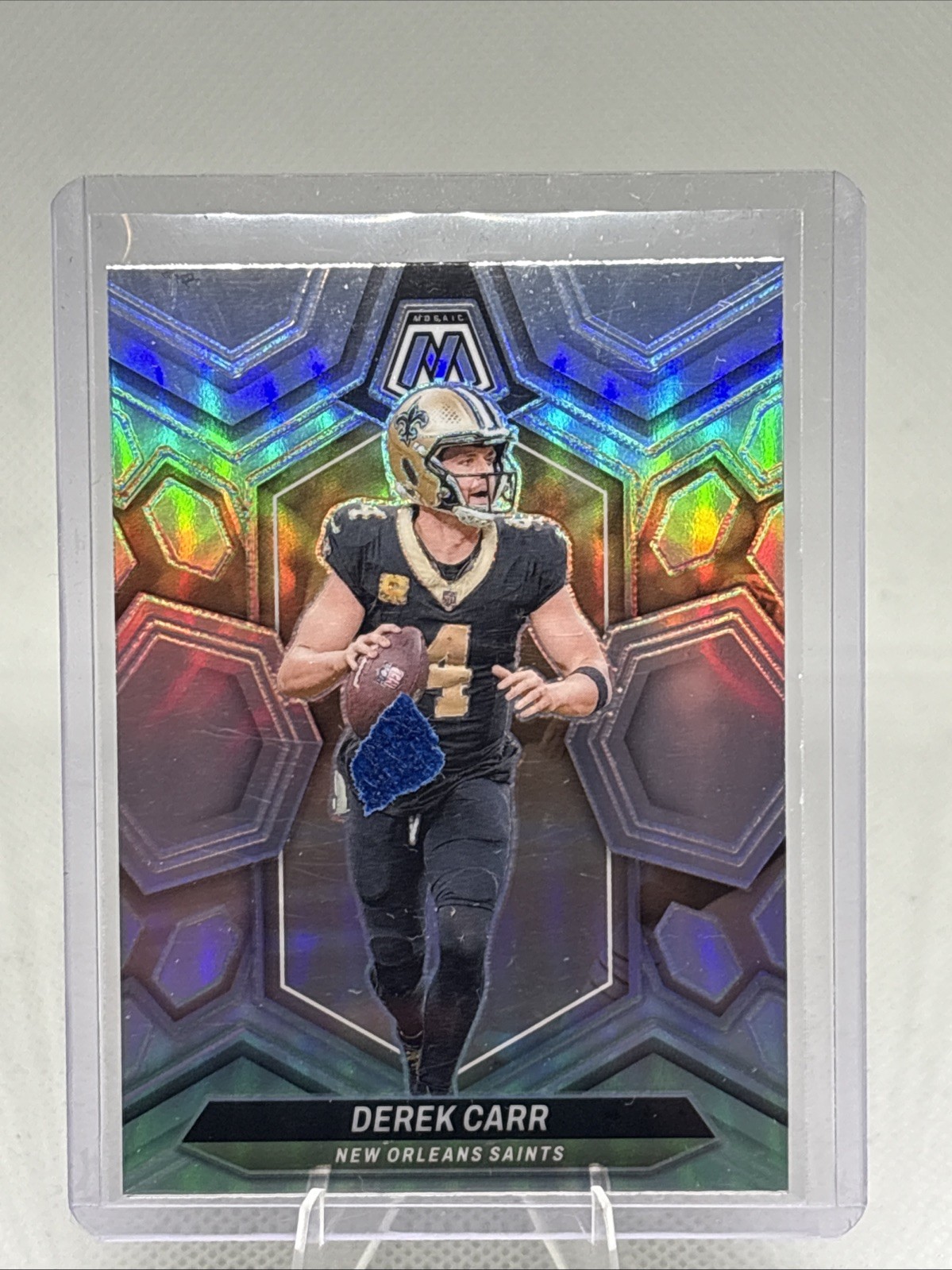 2024 Panini Mosaic - Derek Carr #155 Silver Prizm. New Orleans Saints