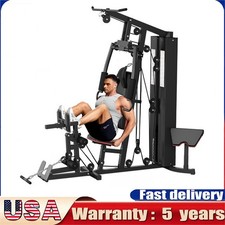 Multifunctional Workout Equipment with Leg Press, Exercise Equipment, Home Gym