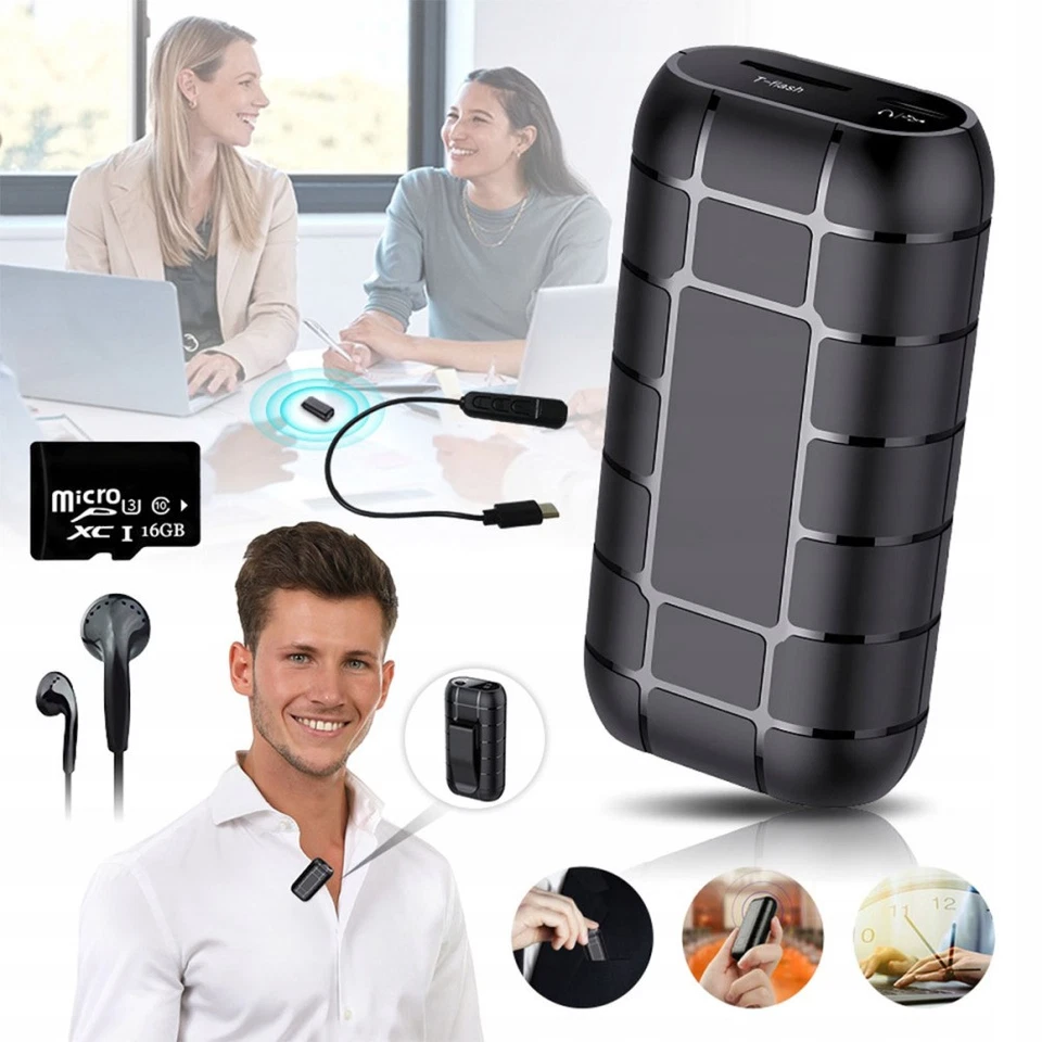 Spion Abhörgerät Wanze Voice Recorder Diktiergerät Spy 16GB getarnt Mini Auto - Bild 3 von 4