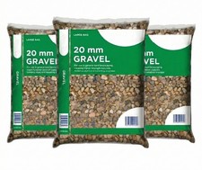 20mm Natural Garden Gravel - 3 Bags (75kg) | Decorative Stone Driveway Path
