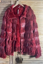 Christia Lederjacke Made In Italy Fransen Ext...