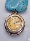 Elgin Deco 14kt GF necklace pendant watch Vtg Antique running