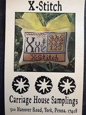 Carriage House Samplings X-Stitch Cross Stitch Pattern Ornament Xx